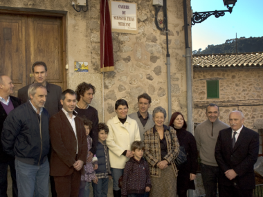 Inauguració de la placa del Carrer Sebastià Trias Mercant