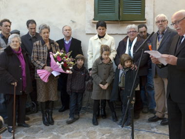 Inauguració de la placa del Carrer Sebastià Trias Mercant