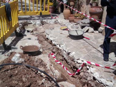 Obres Millora Canalització Font de Na Mas Carrer De la Rosa (Maig 2012)