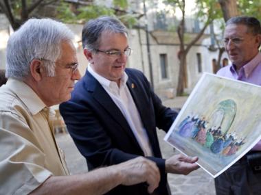 Inauguració de l'exposició retrospectiva per a commemorar el centenari del naixement de Josep Coll Bardolet