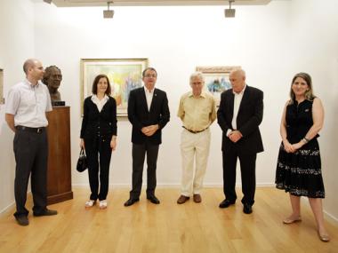 Inauguració de l'exposició retrospectiva per a commemorar el centenari del naixement de Josep Coll Bardolet