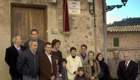 Inauguració de la placa del Carrer Sebastià Trias Mercant