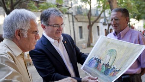 Inauguració de l'exposició retrospectiva per a commemorar el centenari del naixement de Josep Coll Bardolet