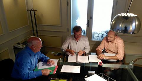 Reunió amb el Conseller de Territori, Energia i Mobilitat i amb el Director General de Transports
